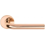 Deurklink Basic LB3 19mm rond rozet koper PVD
