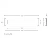 Briefplaat LSQ620 mat RVS