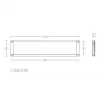 Briefplaat/tochtklep LSQ620BI mat RVS
