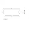 Briefplaat LSQ621 mat RVS