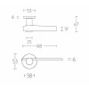 Deurkruk Tense BB100 rond rozet mat RVS