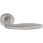 Deurklink Basic LB18H rond rozet mat RVS