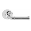 Deurkruk Nour EV101/64 rond rozet gepolijst RVS