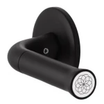 Deurkruk Nour EV101/64 rond rozet mat-zwart