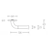 Deurkruk Nour EV101/64 rond rozet gepolijst RVS