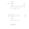 Deurklink Basic LB7 19mm (enkel) mat RVS