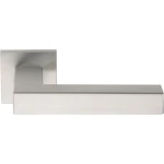 Deurkruk LSQ3 vierkant rozet mat RVS (enkel)