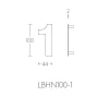 Huisnummer LBHN100 PVD mat RVS