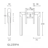 Schuifpuibeslag Rivio GL231PA mat RVS