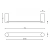 Meubelgreep Tense BB26/160 mat RVS
