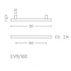 Meubelgreep Nour EV9/160 mat goud