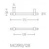 Meubelgreep Timeless MG1910/128 glans nikkel