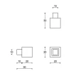 Meubelknop Square JB20M mat rvs