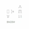 Meubelknop RIBBON BM20M mat RVS