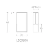Schuifdeurkom  LSQ160A mat RVS