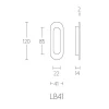 Schuifdeurkom Basic LB41 mat RVS of brons