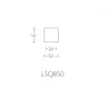 Blind plaatje LSQB50  mat RVS en diverse finishes