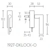 Draaikiepsluiting Timeless 1927-DKLOCK-O glans nikkel