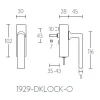 Draaikiepsluiting Timeless 1929-DKLOCK-O mat nikkel