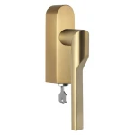 Draaikiep Rivio afsluitbaar GL101-DKLOCK PVD mat goud links
