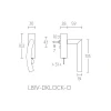 Draaikiepgarnituur afsluitbaar LB4-DKLOCK-O Mat RVS en diverse finishes