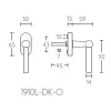 Draaikiepsluiting Timeless 1910L-DK-O mat nikkel