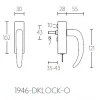 Draaikiepsluiting Timeless 1946-DK-O messing