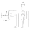 Draaikiep Cone OH102-DK mat RVS