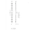 Krukespagnolet K-LSQ2  mat RVS