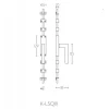 Krukespagnolet K-LSQ3 mat RVS