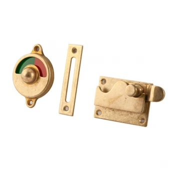 Toiletgarnituur overslag bocht messing getrommeld Toiletgarnituur overslag bocht messing getrommeld