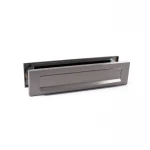Briefplaatcombinatie recht Inox PVD