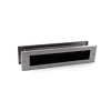 Briefplaatcombinatie recht Inox PVD