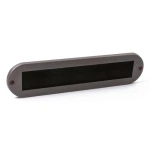 Tochtborstel ovaal Aart Gun metal PVD