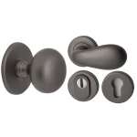 Voordeurset rooster Gun metal PVD