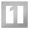Huiscijfer Didheya 150x150mm Inox