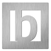 Huiscijfer Didheya 150x150mm Inox