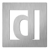 Huiscijfer Didheya 150x150mm Inox