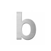 Brievenbuscijfer Forte zelfklevend 75mm Inox