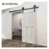 Schuifdeursysteem 2 meter hangrollen met spaakwiel 340mm Intersteel staal mat zwart