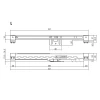 Sluitvertrager (softclose) 3.0 railmontage universeel tbv schuifsysteem Intersteel mat zwart