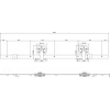 Schuifdeursysteem 2 meter hangrollen met spaakwiel 170mm Intersteel staal mat zwart