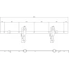Schuifdeursysteem 2 meter hangrollen pijlvorm 290mm Intersteel staal mat zwart