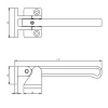 Kierstandhouder Intersteel RVS Curve buitendraaiend