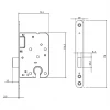 Mauer 1535 kast cilinderslot RVS