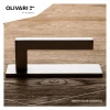 Deurkruk Olivari ABC RVS mat titaan PVD op horizontaal schild 