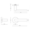 Complete voordeurset Piet Boon ARC-04 mat RVS