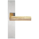 Deurkruk  op schild Piet Boon TWO PBL22P236 RVS/eiken 