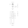 Deurkruk Piet Boon ONE PBT20P236 mat RVS