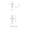 Deurkruk Piet Boon TWO PBTL22/50 RVS/eiken zwart